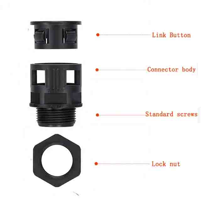 Connettore rapido per condotto flessibile