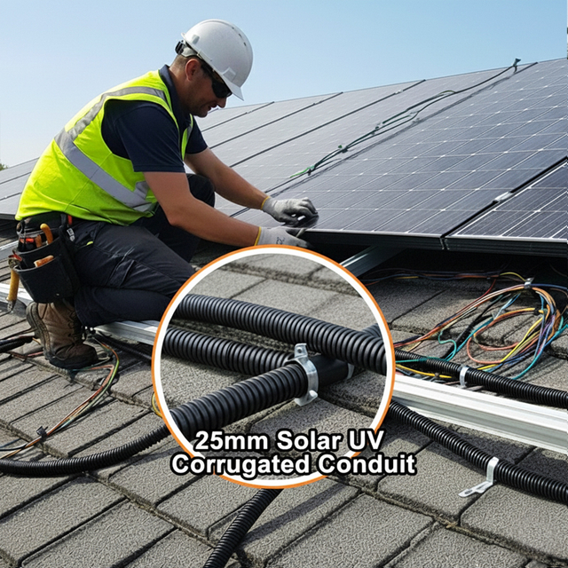 Guaina corrugata resistente ai raggi UV